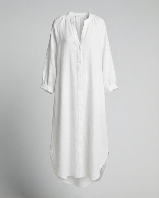 Damen Leinenkleid Kaftan lang