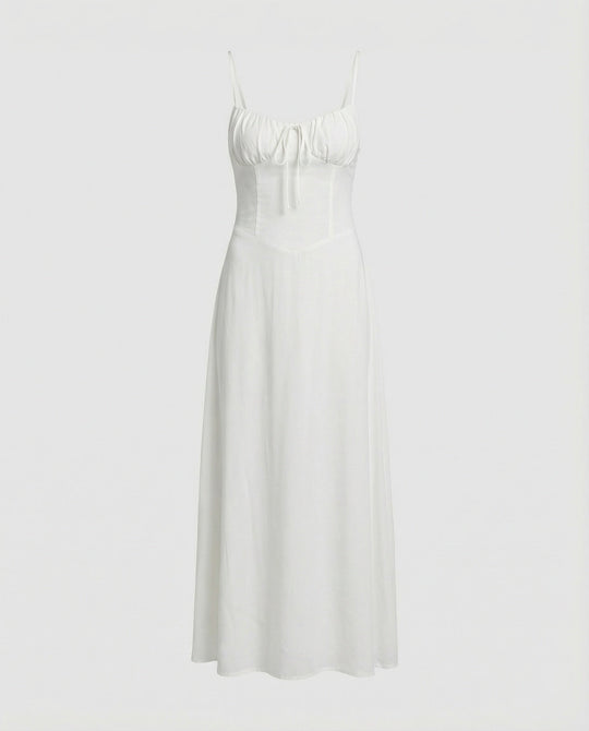 Damen Maxikleid mit Korsett Bustier