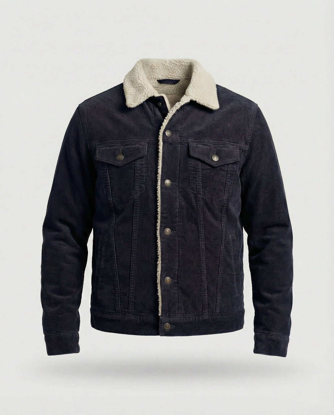 Elegante Cord Herrenjacke