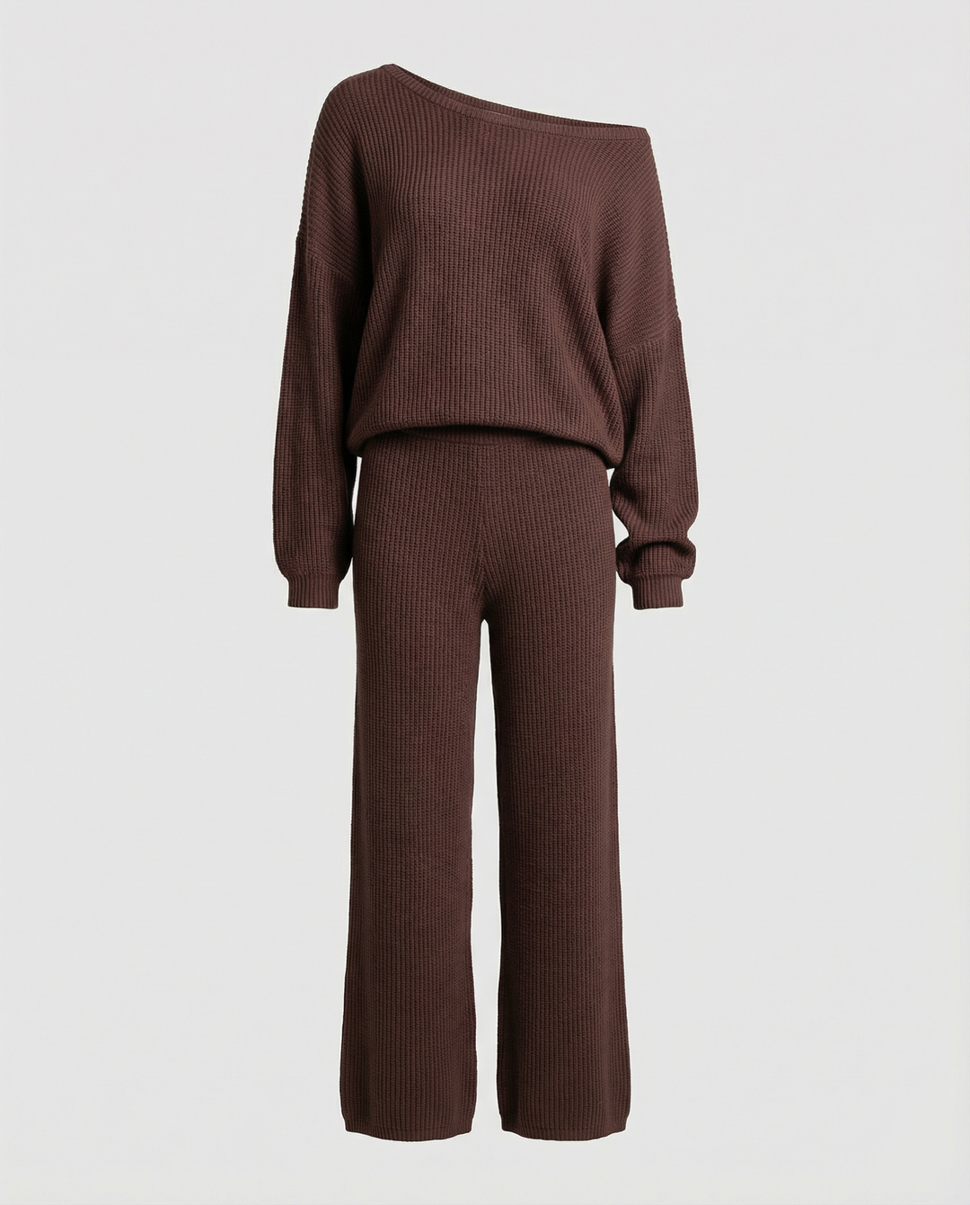 Damen Strickanzug mit lässigem Oversized-Schnitt und weiten Beinen Nord Taschen