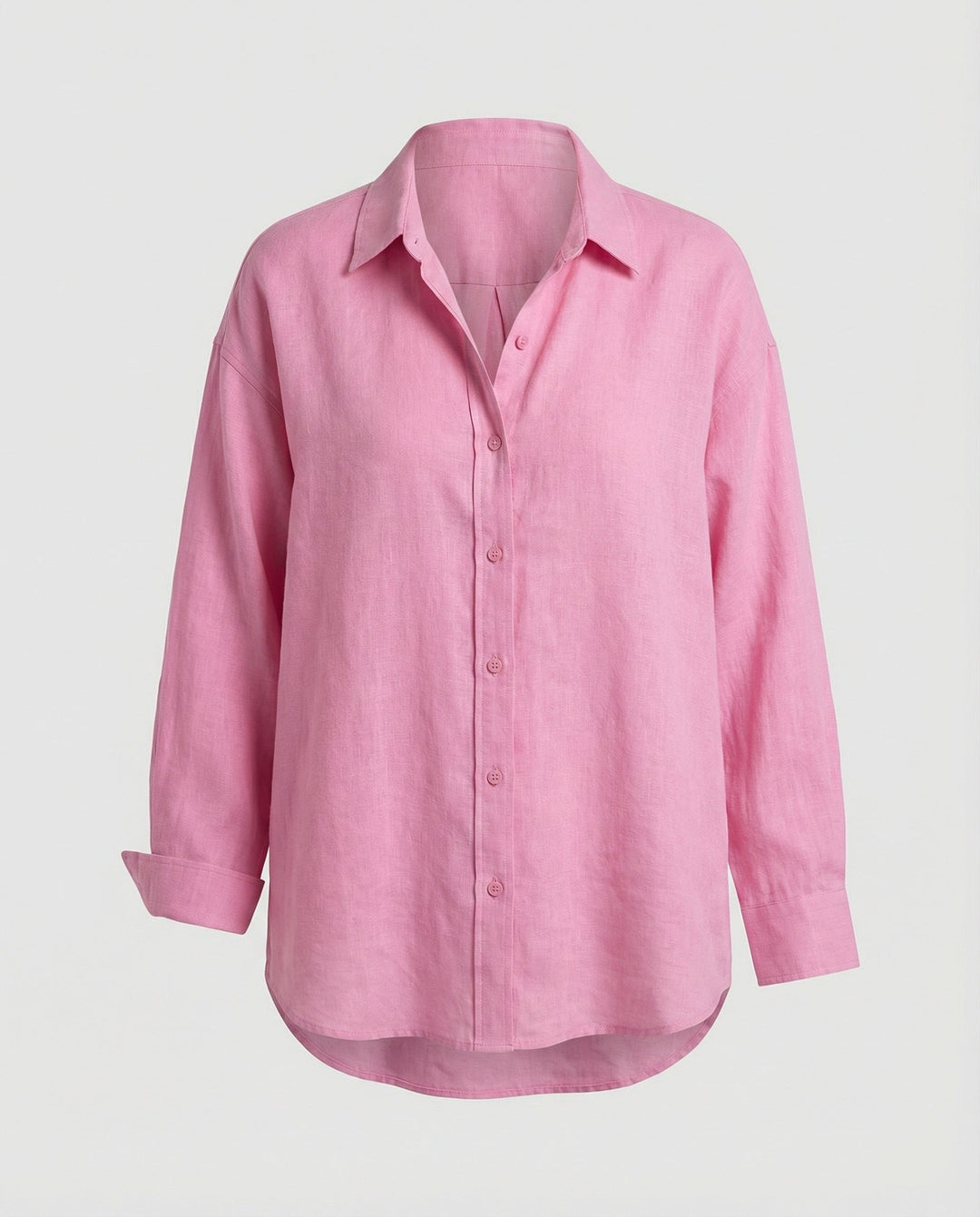 Damen Bluse Leinen Oversize