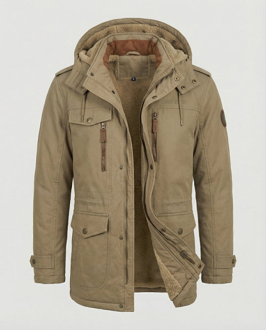Lässige Gepolsterte Herrenjacke
