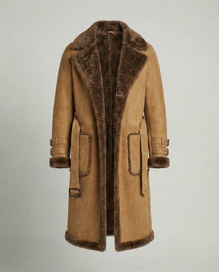 Langer Luxus Wintermantel