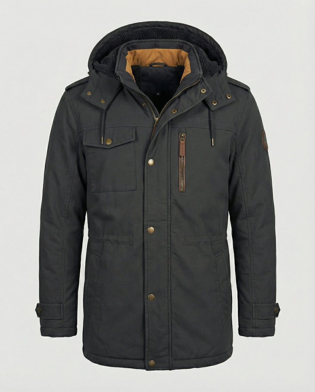 Lässige Gepolsterte Herrenjacke