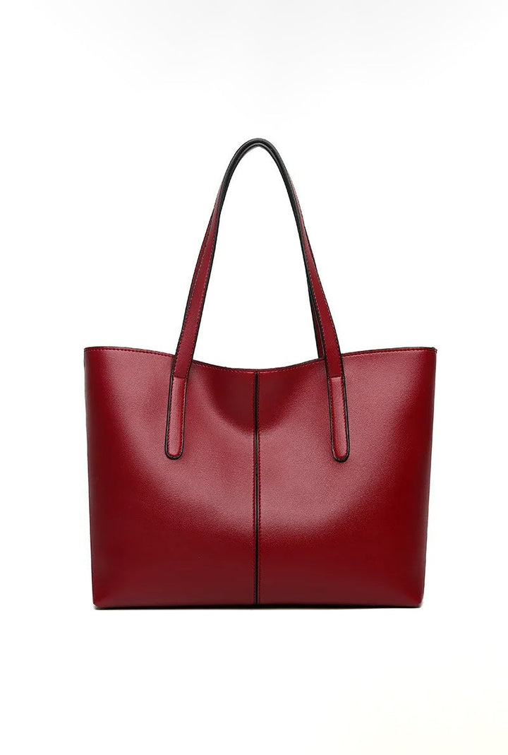Nord Taschen | Große Leder-Tote-Tasche, Damen-Arbeitstasche mit Reißverschluss