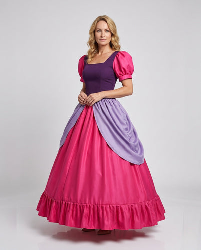 Damen bezauberndes Prinzessinnenkleid mit Rüschen Nord Taschen