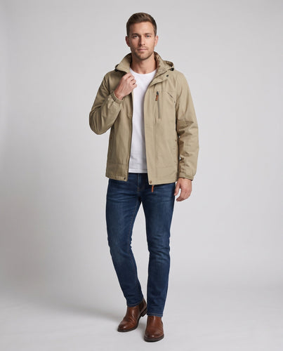 Herrenleichter urbaner Zip-Blouson mit Brustreißverschluss und elastischen Bündchen Nord Taschen