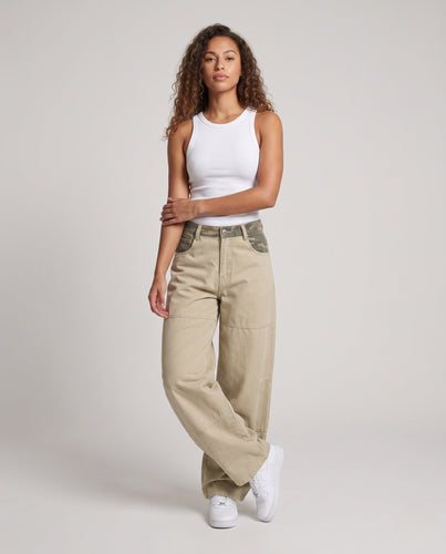 Damen Stilvolle Lockere Cargo-Hosen Nord Taschen