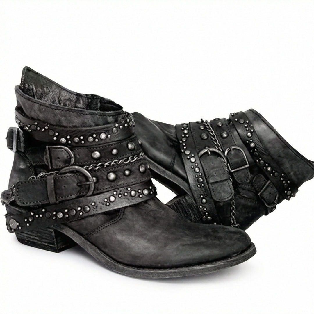 Vintage-Kettenstiefel