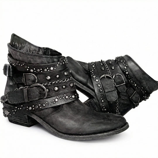 Vintage-Kettenstiefel