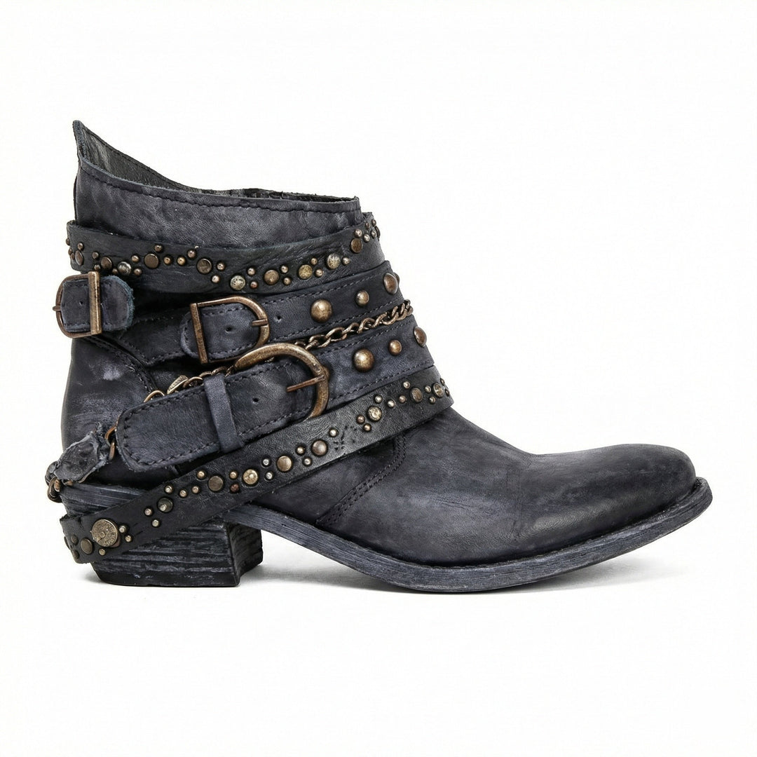 Vintage-Kettenstiefel