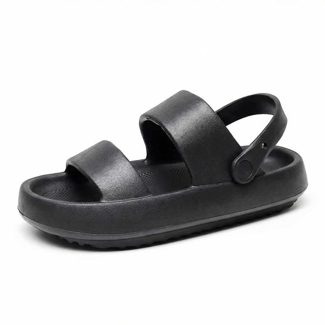 Orthopädische Sandalen Comfort Plus Pantoletten mit Doppelriemen Gepolsterte, Lässige Slip-On-Sandalen - Arvani