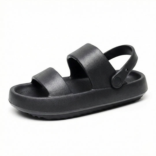 Orthopädische Sandalen Comfort Plus Pantoletten mit Doppelriemen Gepolsterte, Lässige Slip-On-Sandalen - Arvani