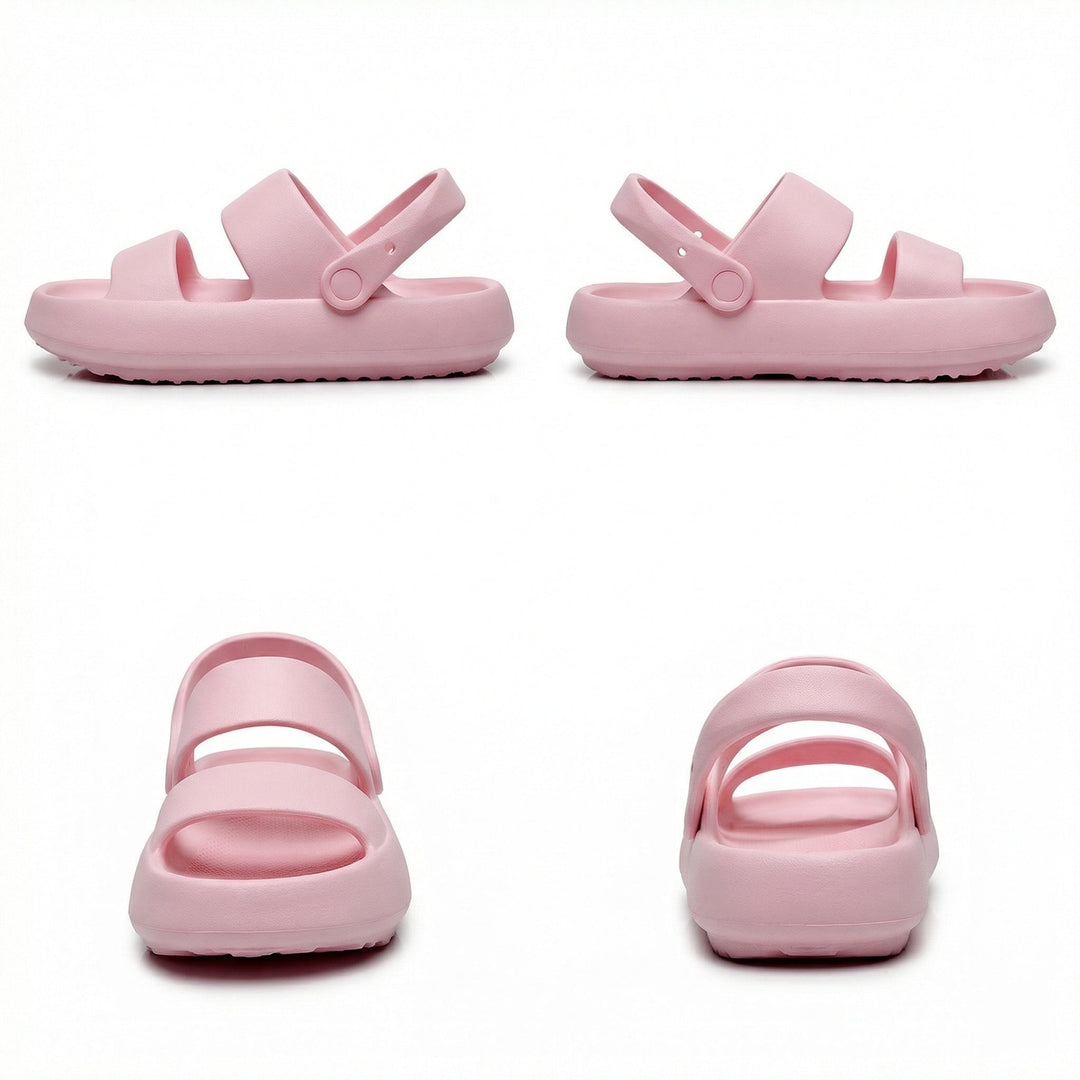 Orthopädische Sandalen Comfort Plus Pantoletten mit Doppelriemen Gepolsterte, Lässige Slip-On-Sandalen - Arvani