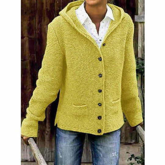 Kapuzenstrickmantel - Arvani