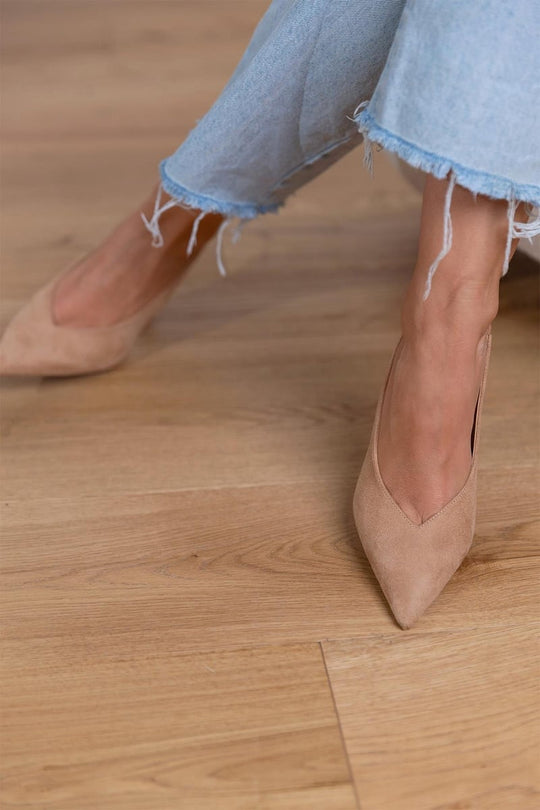 modische Damen-Slingback-Schuhe