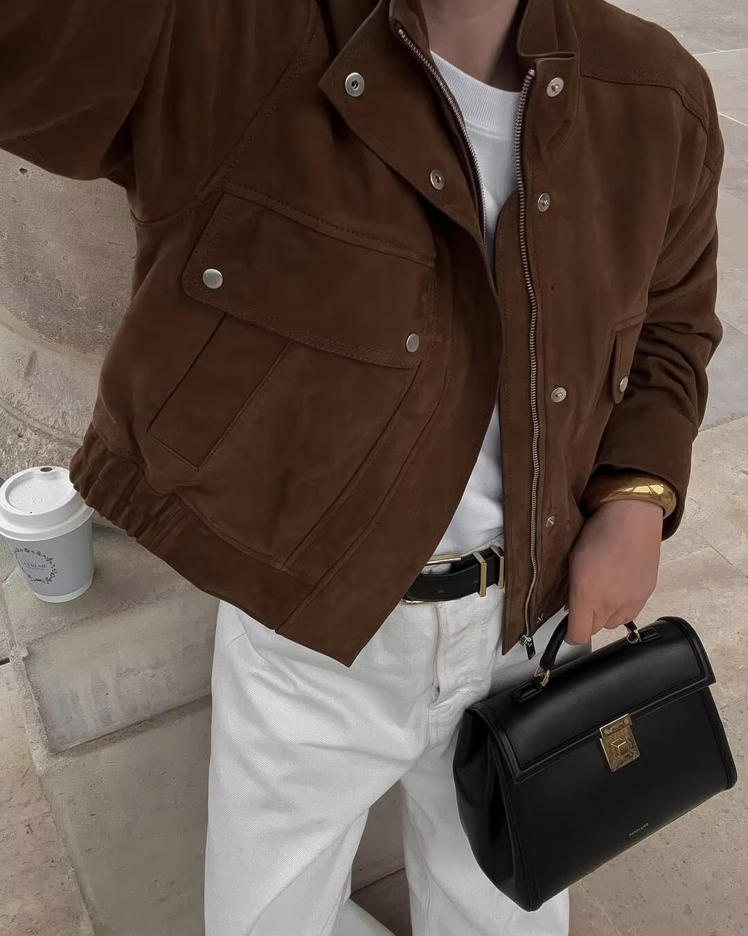 Nord Taschen | Wildleder Bomberjacke