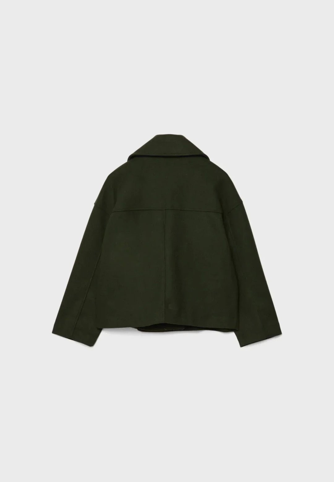 Kurzer Woll-Look Peacoat für Damen – Große Größen