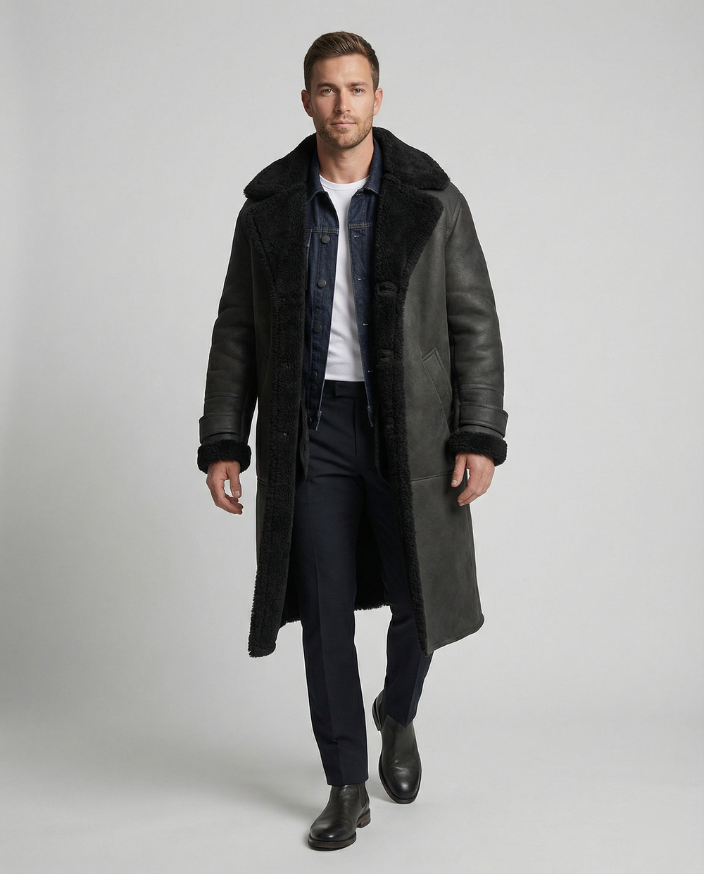 Langer Luxus Wintermantel Avellé