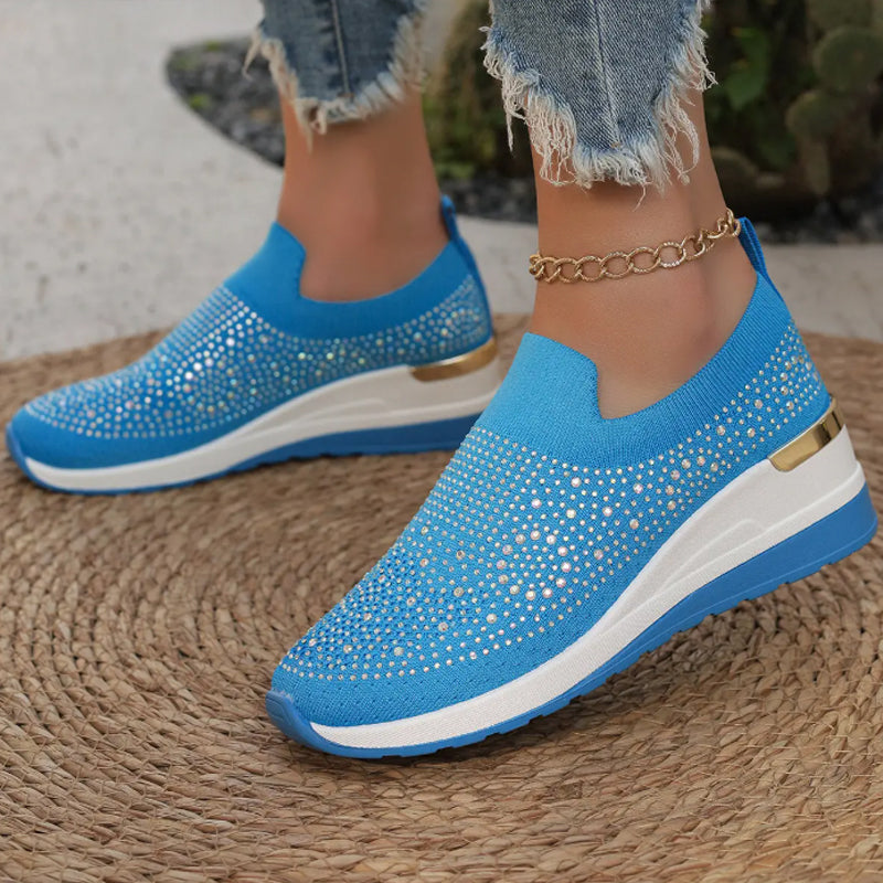 Lässige Slip-On Mesh-Sneaker für Frauen