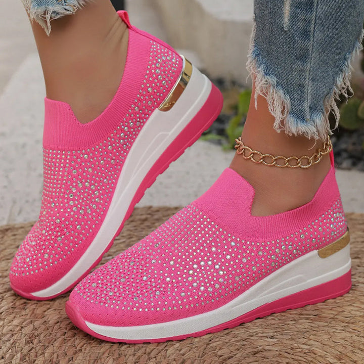 Lässige Slip-On Mesh-Sneaker für Frauen