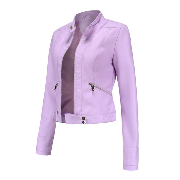 Stilvolle Damen Lederjacke Im Klassischen Design