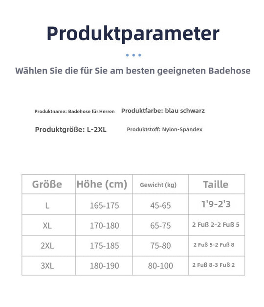 Nord Taschen | Schnell trocknende Badehose in großen Größen