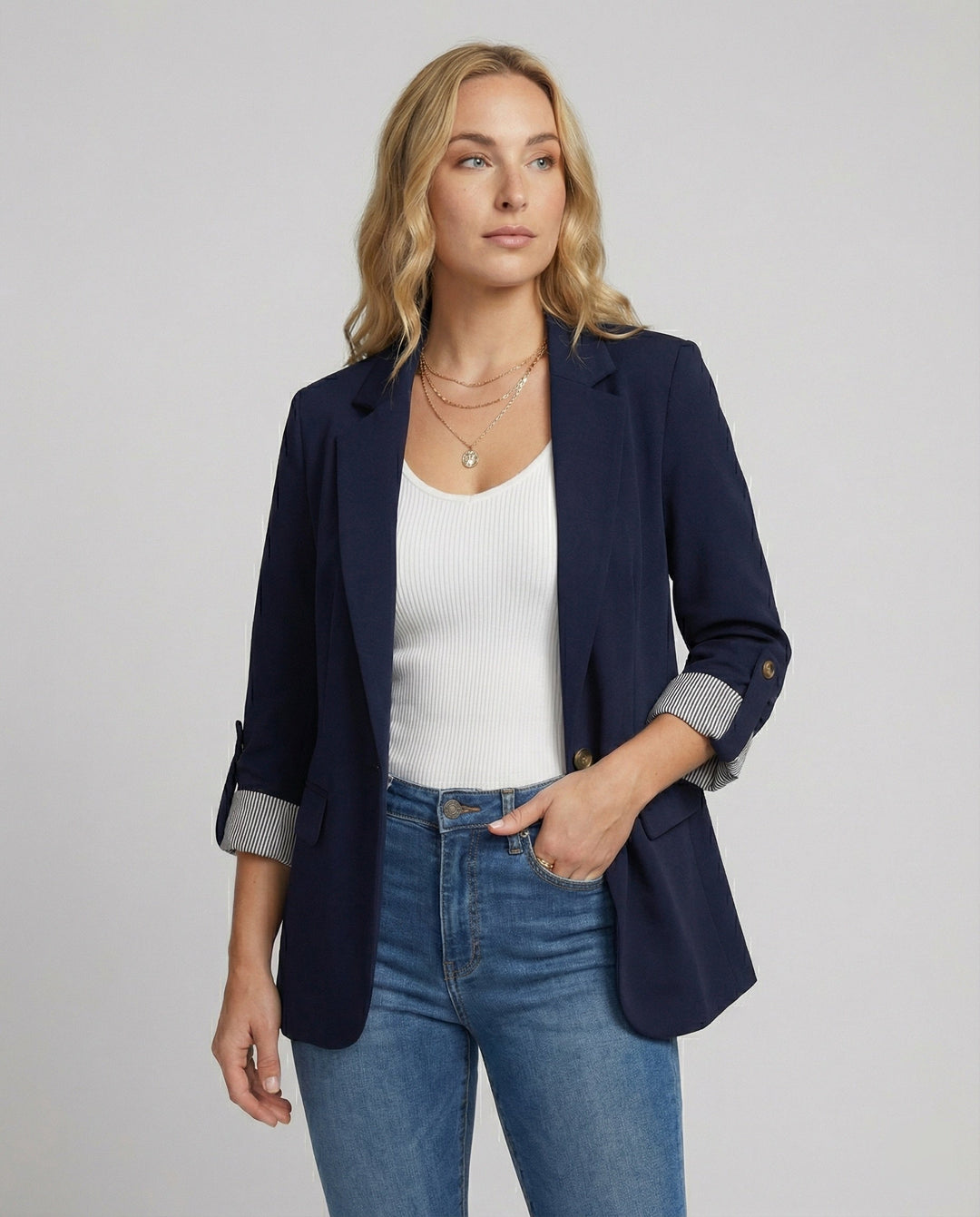 Eleganter Business Longblazer Mit