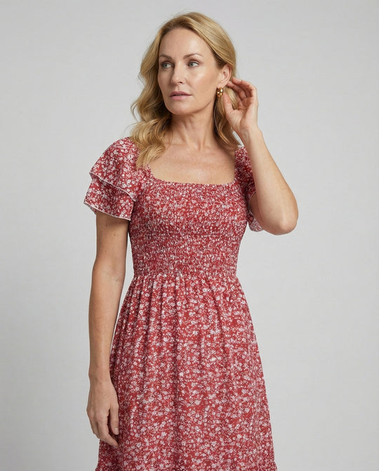Damen Sommerkleid Off Shoulder