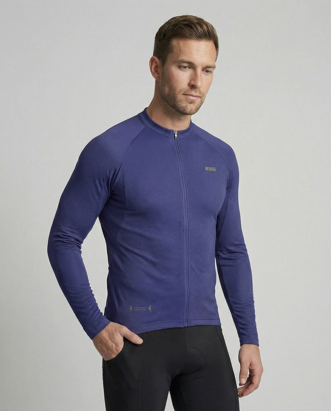 Fahrradtrikot Langarm Mit Rückentaschen Herren - Arvani