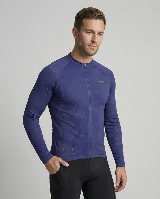 Fahrradtrikot Langarm Mit Rückentaschen Herren - Arvani