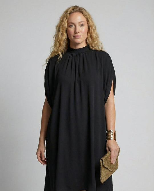 Modernes Damenkleid mit Fledermausärmeln - Arvani