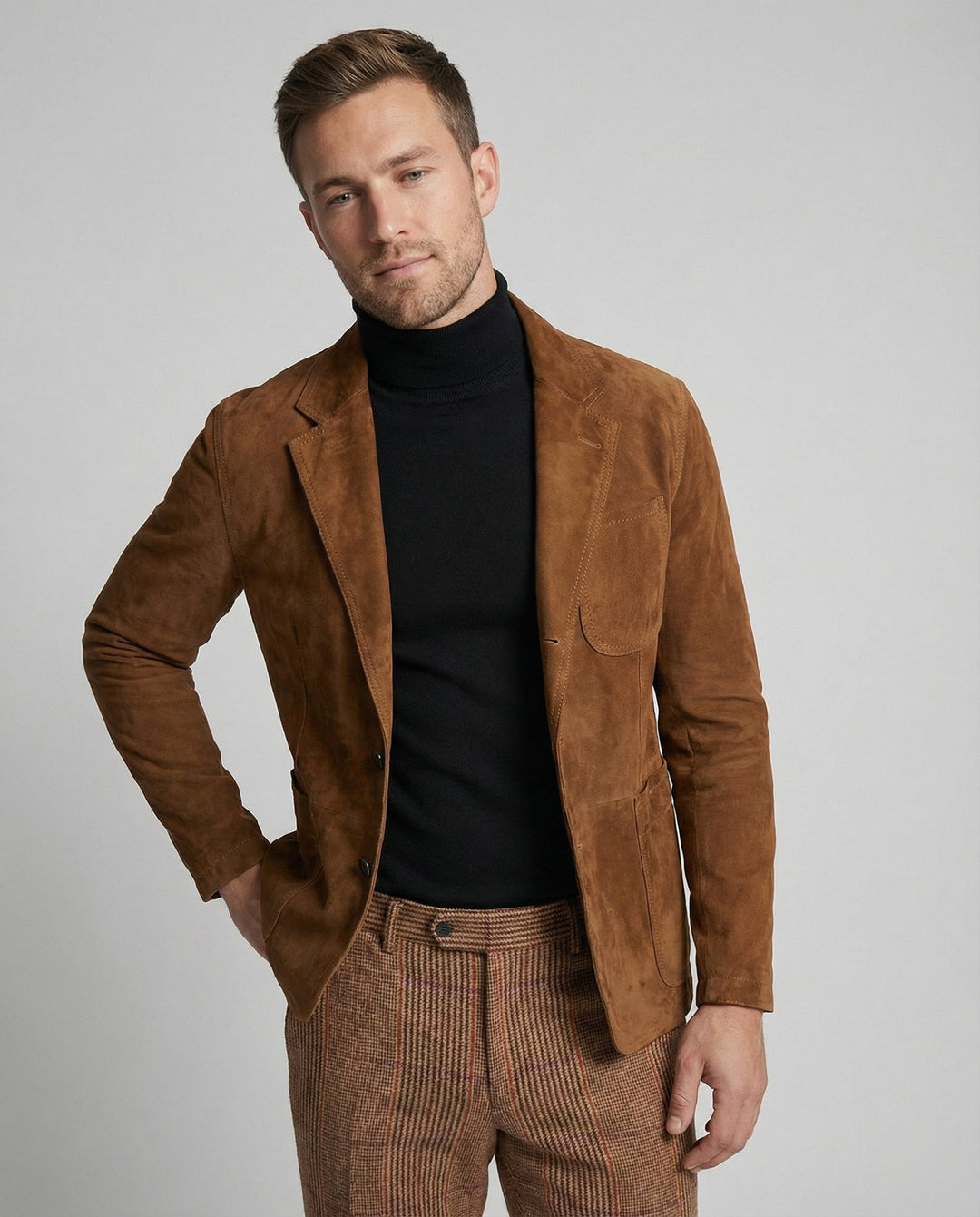 Herren Wildlederblazer