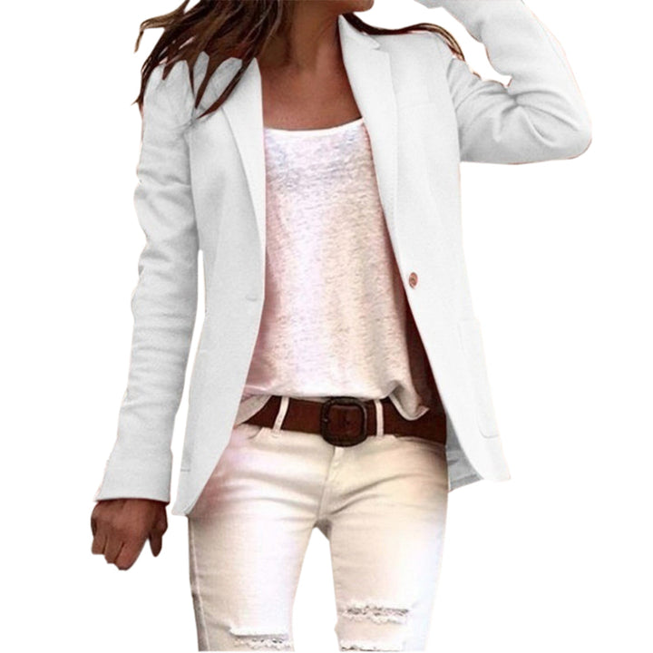Nord Taschen Damen Blazer mit Revers und Ein-Knopf-Design