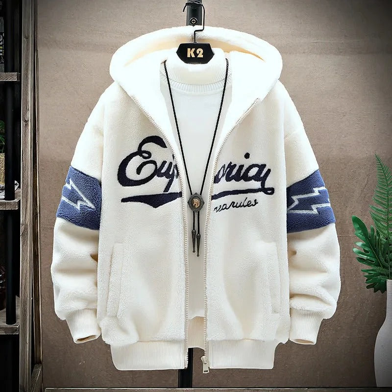 Zip-up Jacke Polyester Casual, Komfortabel