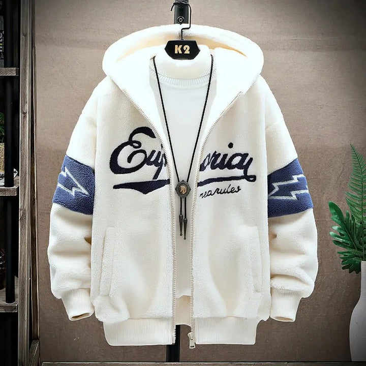 Zip-up Jacke Polyester Casual, Komfortabel