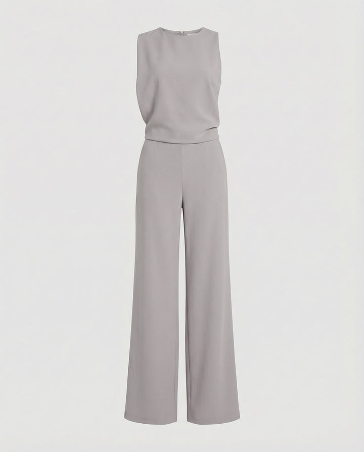 Eleganter Jumpsuit mit Rundhalsausschnitt für Alltag & Besondere Anlässe | Nord Taschen