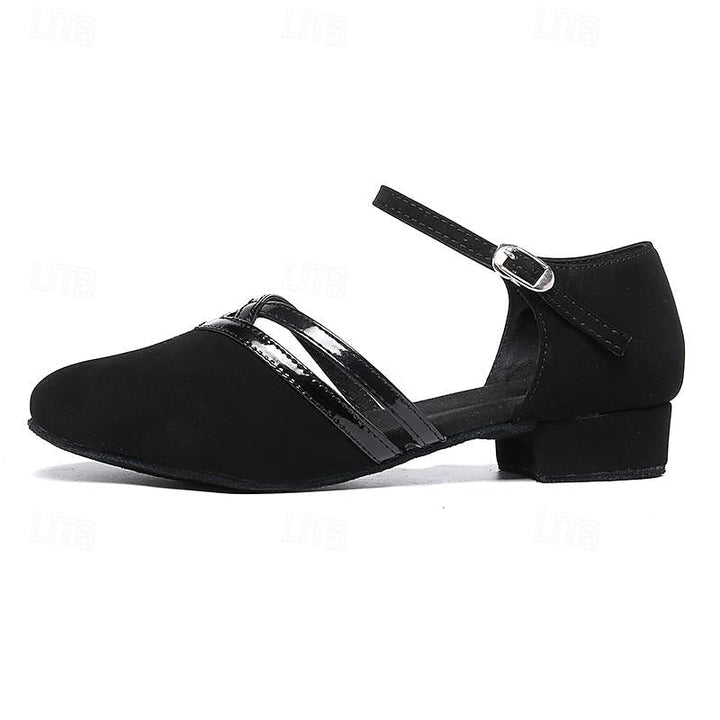 Fudus | Moderne Tanzschuhe Für Damen Schwarz Hochwertiges Wildleder