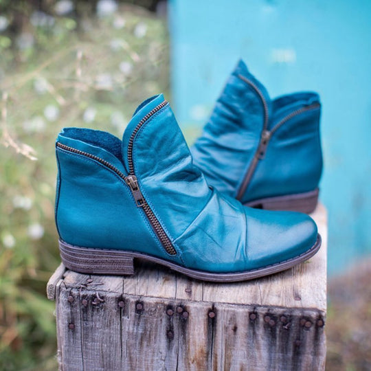 Warme Sanfte Stiefelette Mit Reißverschluss Stiefelette