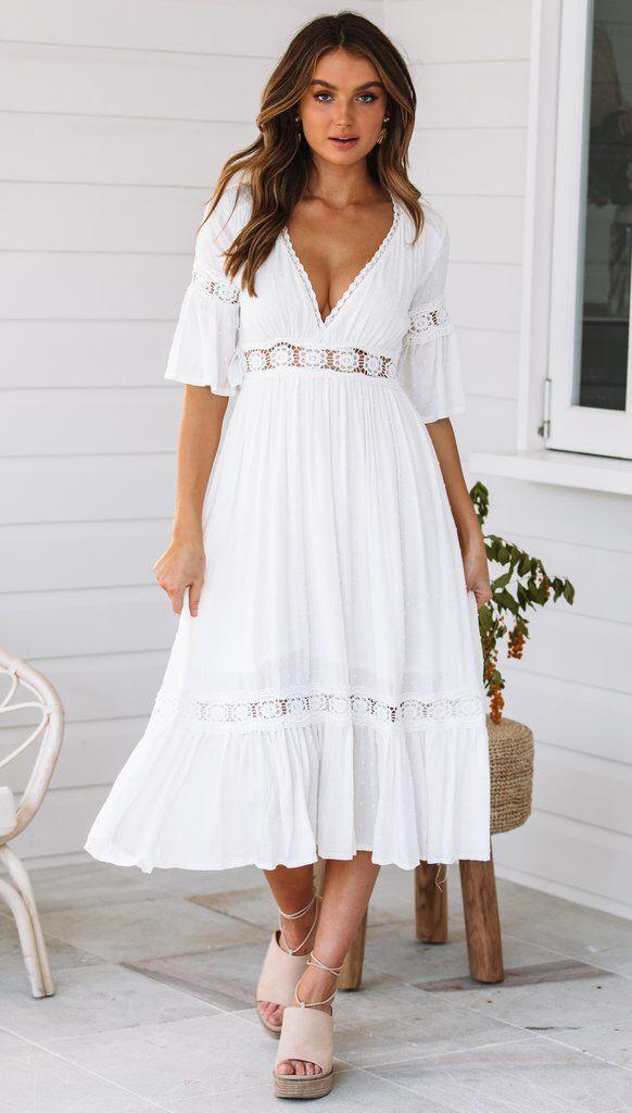 Boho-Midi-Kleid