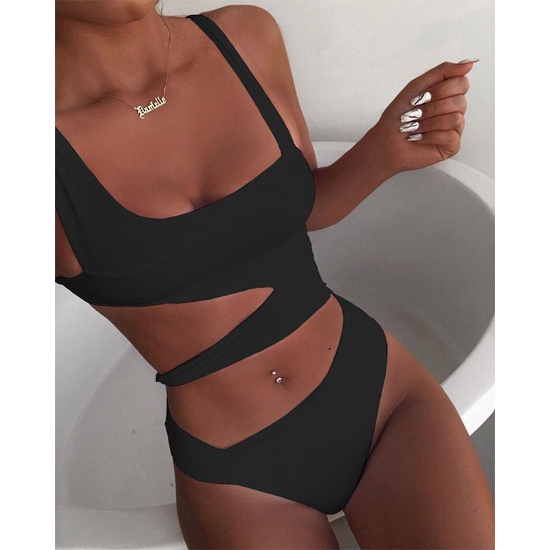 Badeanzug Sommerlicher Push-Up-Monokini