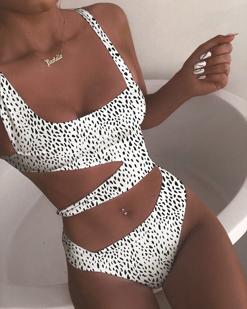 Badeanzug Sommerlicher Push-Up-Monokini