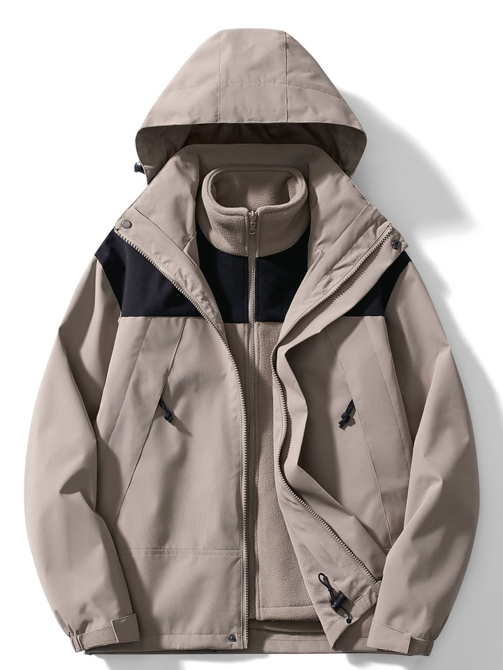 Damen Fleece 3-in-1 Winterjacke mit Kapuze & Wärmefunktion | Nord Taschen