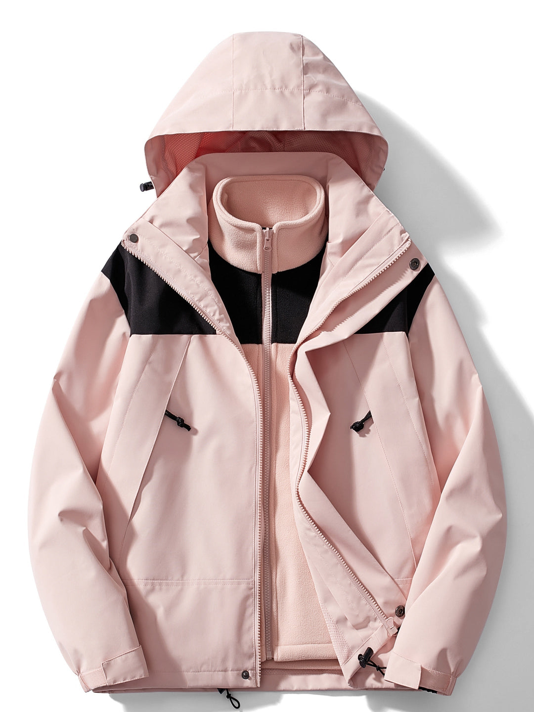 Damen Fleece 3-in-1 Winterjacke mit Kapuze & Wärmefunktion | Nord Taschen