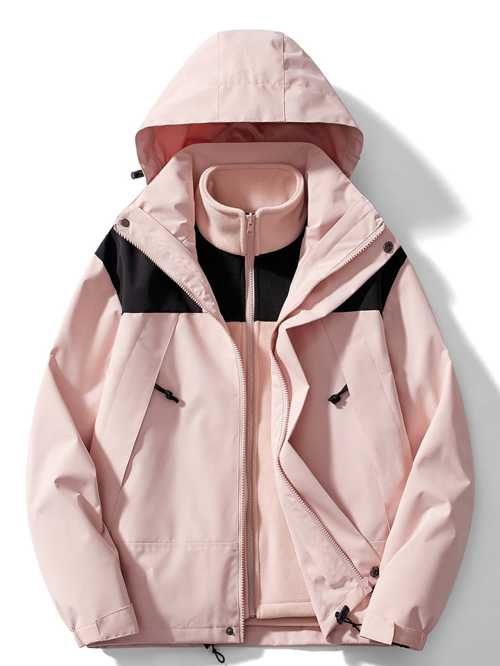 Damen Fleece 3-in-1 Winterjacke mit Kapuze & Wärmefunktion | Nord Taschen
