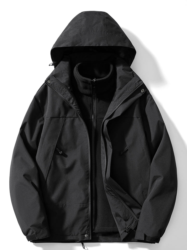 Damen Fleece 3-in-1 Winterjacke mit Kapuze & Wärmefunktion | Nord Taschen