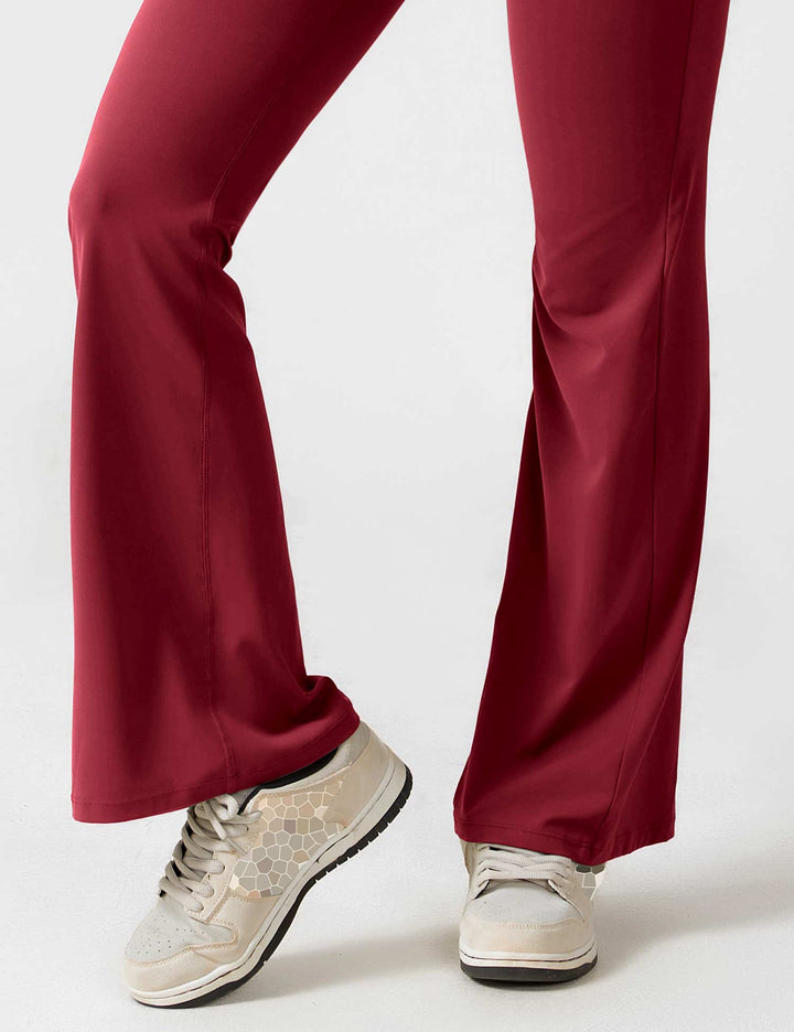V-Rücken Auslaufender Jumpsuit