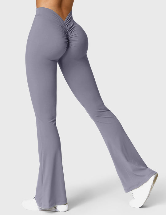 Ausgestellte Leggings mit V-Ausschnitt - Arvani