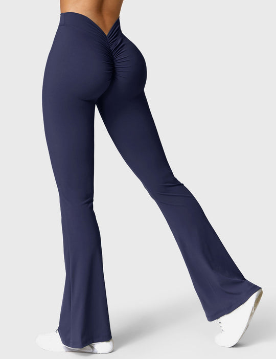 Ausgestellte Leggings mit V-Ausschnitt - Arvani