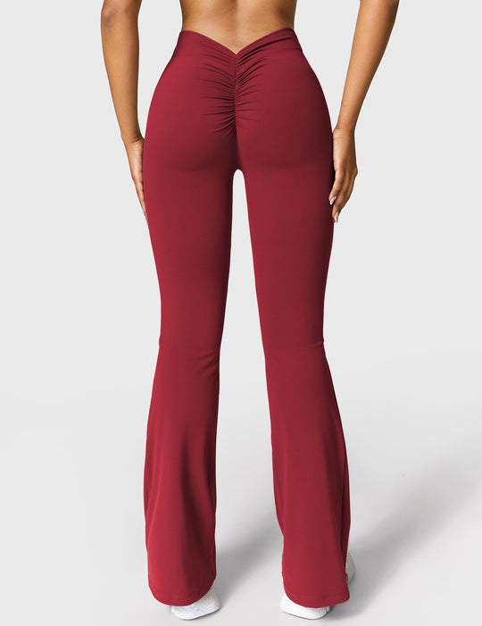 Ausgestellte Leggings mit V-Ausschnitt - Arvani